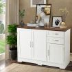 Buffet Sideboard Storage Cabinet with Spacious Table Top