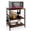 3-Layer Kitchen Rolling Cart with 4 Universal Wheels for Kitchen, Living Room, Entryway