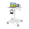 Mobile Height Adjustable Laptop Desk with Tablet Holder for Home/ Office