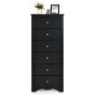 6 Drawer Chest with Mental Knobs for Living Room