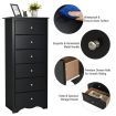 6 Drawer Chest with Mental Knobs for Living Room