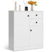 Freestanding Modern Storage Cabinet with Adjustable Shelves for Living Room/Bedroom/Entryway