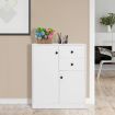 Freestanding Modern Storage Cabinet with Adjustable Shelves for Living Room/Bedroom/Entryway