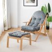 3-Position Adjustable Recliner Armchair with Footrest Stool Ottoman for Home/Office/ Living Room/Patio
