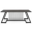 Stylish Modern Coffee Table with Spacious Tabletop for Living Room/Office/Reception Room