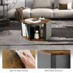 Set of 2 Hexagonal Coffee Table with Open Storage Space for Living Room