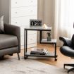 3-Tier Accent Table with Universal Casters