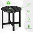 Side Table with Weather-Resistant Material for Patio/Porch/Garden