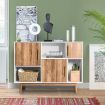Sturdy Sideboard Storage Cabinet with Trendy Design for Home & Office