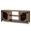 TV Stand with 2 Metal Mesh Doors for Living Room