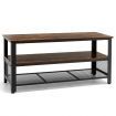 3-Tier TV Stand for 50-Inch Flat Screen TVs with Open Shelves for Living Room