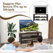 3-Tier TV Stand for 50-Inch Flat Screen TVs with Open Shelves for Living Room