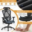 Ergonomic High Back Mesh Office Chair with Adjustable Lumbar Support for Home Office