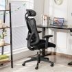 Ergonomic High Back Mesh Office Chair with Adjustable Lumbar Support for Home Office