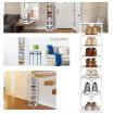 Wooden Shoe Rack with 8 Levels and Large Capacity for Entry/Living Room