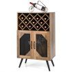 Industrial Kitchen Sideboard with Removable Wine Rack for Living Room, Dining Room