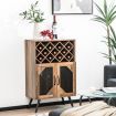 Industrial Kitchen Sideboard with Removable Wine Rack for Living Room, Dining Room