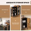 Multifunctional Storage Cabinet with Stable Metal Legs for Living Room