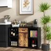 Industrial Kitchen Buffet Sideboard with 4 Open Cubbies for Living Room, Dining Room