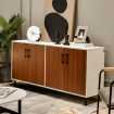 4-Door Kitchen Buffet Sideboard for Living Room, Dining Room, Kitchen