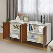 4-Door Kitchen Buffet Sideboard for Living Room, Dining Room, Kitchen