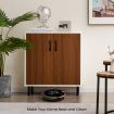 Wooden Buffet Cabinet with 5-position Adjustable Shelf for Dining Room