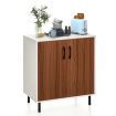 Wooden Buffet Cabinet with 5-position Adjustable Shelf for Dining Room