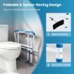 Toilet Safety Rail with Adjustable Height for Elderly