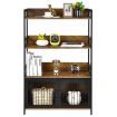 3-Tier Storage Shelf with 2-Door Cabinet