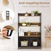 3-Tier Storage Shelf with 2-Door Cabinet