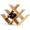 Modern Chic Decor 8-Bottle Solid Bamboo Wine Rack Display Holder with Compact Size