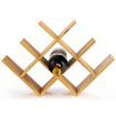 Modern Chic Decor 8-Bottle Solid Bamboo Wine Rack Display Holder with Compact Size