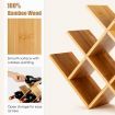 Modern Chic Decor 8-Bottle Solid Bamboo Wine Rack Display Holder with Compact Size