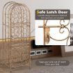 45 Bottles Metal Wine Rack with Lockable Door for Kitchen/Bar Cellar