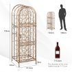 45 Bottles Metal Wine Rack with Lockable Door for Kitchen/Bar Cellar