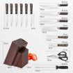 15 Pieces Kitchen Knife Set with Hard Wood Handle