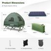 2-Person Foldable Camping Tent Cot with Air Mattress