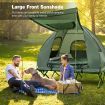 2-Person Foldable Camping Tent Cot with Air Mattress