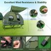 2-Person Foldable Camping Tent Cot with Air Mattress