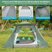 Double-Layer Camping Tent with Front Porch for Family