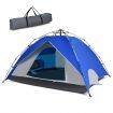 3-In-1 4-Person Instant Waterproof Pop-up Tent with Carry Bag