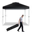 3 M x 3 M Outdoor Pop-up Canopy with Adjustable Height, Wheeled Carry Bag for Beach, Garden