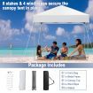 2 x 2m UPF 50+ Outdoor Pop-up Canopy with Adjustable Heights & Carry Bag