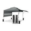 Outdoor Instant Pop-up Canopy Tent with Dual Half Awnings