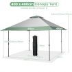 Pop-Up  Canopy Tent with 4 Reinforced Ribs & Wheeled Bag