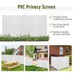 PVC Privacy Fence Panels with 3 Cuspidal Foot Stakes for Garden & Patio