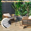 Outdoor Round Fire Pit Table with Mesh Screen Lid & Fire Poker