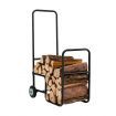 Firewood Cart with Durable Rubber Wheels for All-Terrain