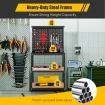 Tool Storage Workbench with Peg Board & 2 Lower Shelves for Garage