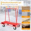 350 kg Heavy-Duty Rolling Drywall Cart Dolly for Handling Wall Panels